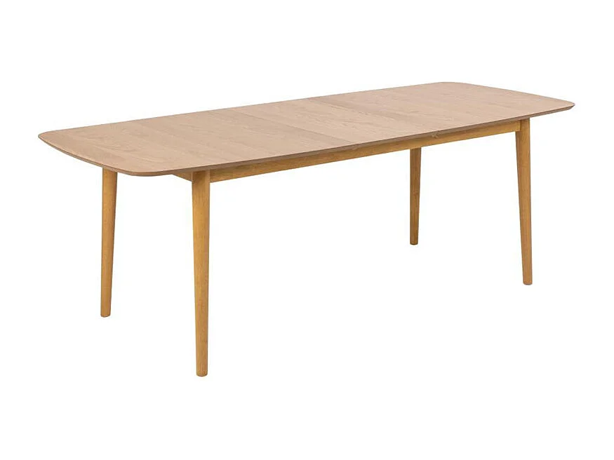 Montreux table de salle à manger 90x180/219cm avec plateaux supplémentaires naturel.
