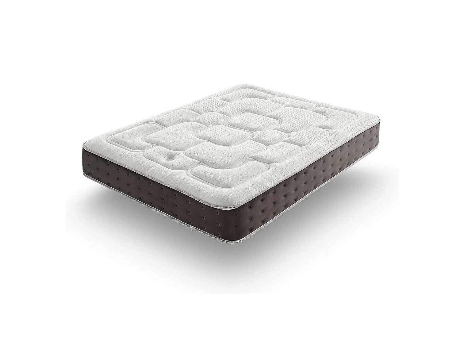 Matelas 135x190 mousse royal top® | mousse à mémoire de forme | viscographene | epaisseur 30 cm | thermo-regule | independance de couchage - 11 zones