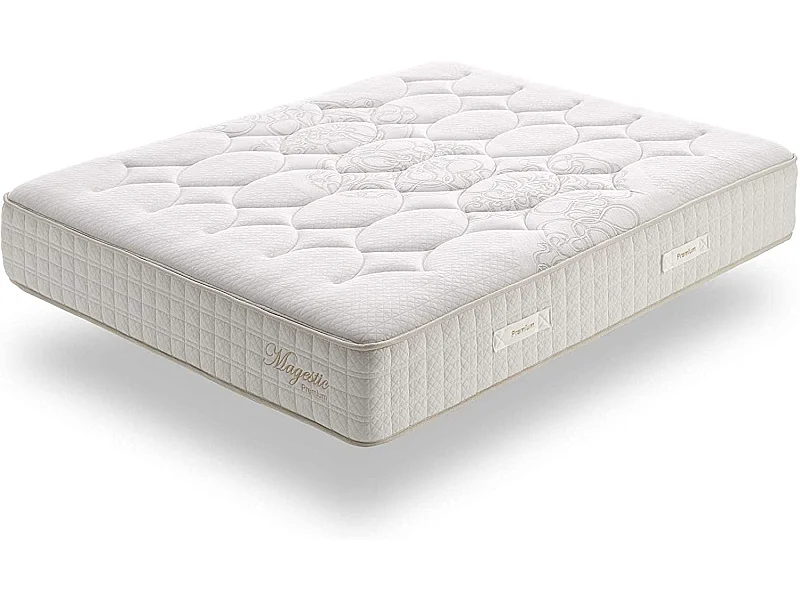 Matelas 180x200 ressorts magestic® | ressorts ensachés avec mousse á mémoire | épaisseur 30 cm - avec 9 couches différentes