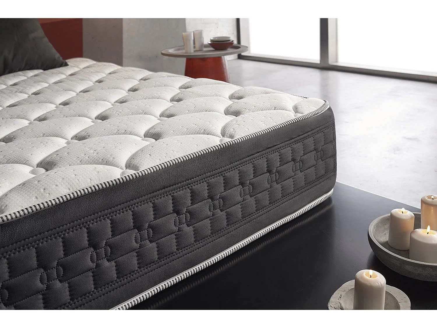 Matelas 180x200 mousse grand class | mousse à mémoire de forme | épaisseur 30 cm | auto régulation de température | 11 zones de confort