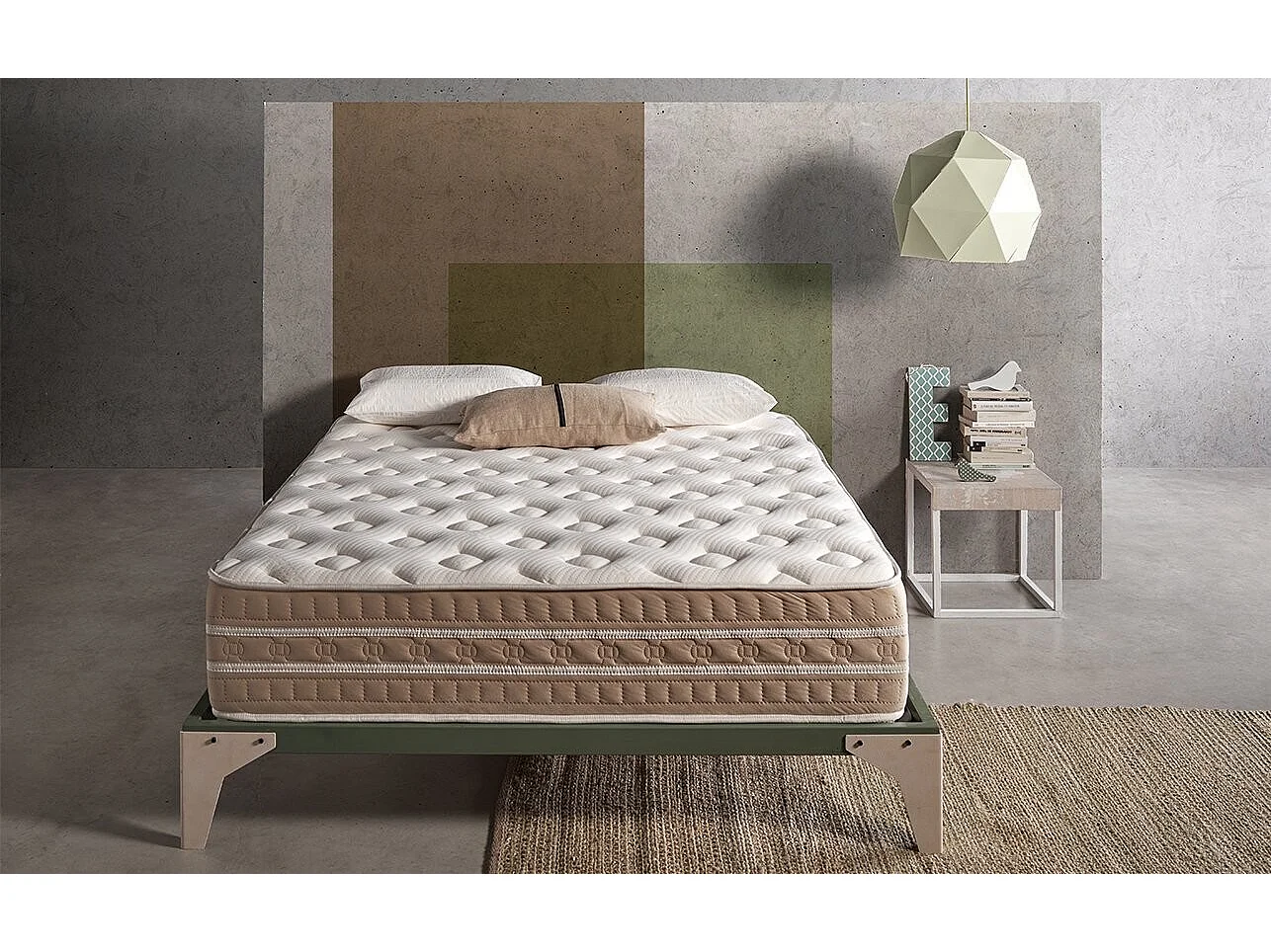 Matelas 140x200 bio thermal cashmere | mousse á mémoire de forme | épaisseur 30 cm | 11 zones de confort | certifié oeko-tex® | accueil moelleux