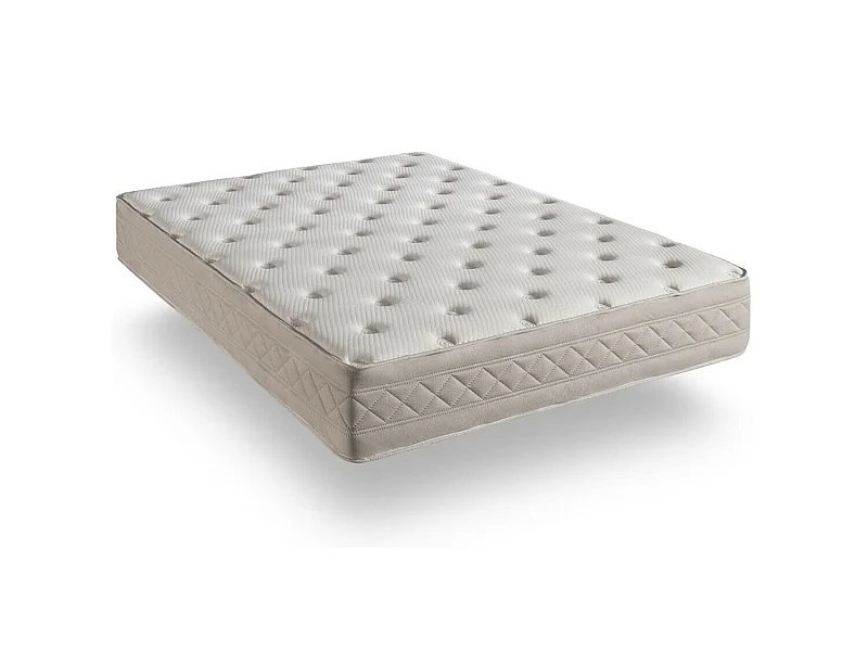 Matelas mousse 90x190 crystal royalty® | mousse mémoire de forme | épaisseur 30 cm | ferme - 11 zones de confort