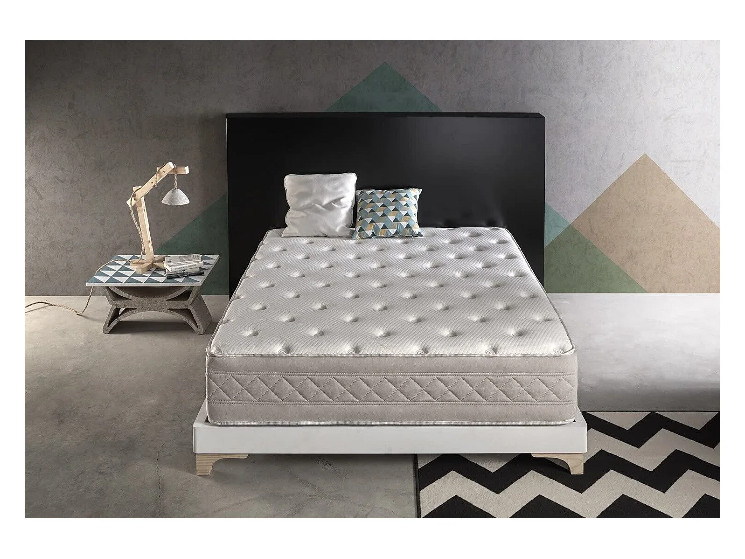 Matelas 140x200 mousse crystal royalty® | mousse mémoire de forme | épaisseur 30 cm | ferme - 11 zones de confort