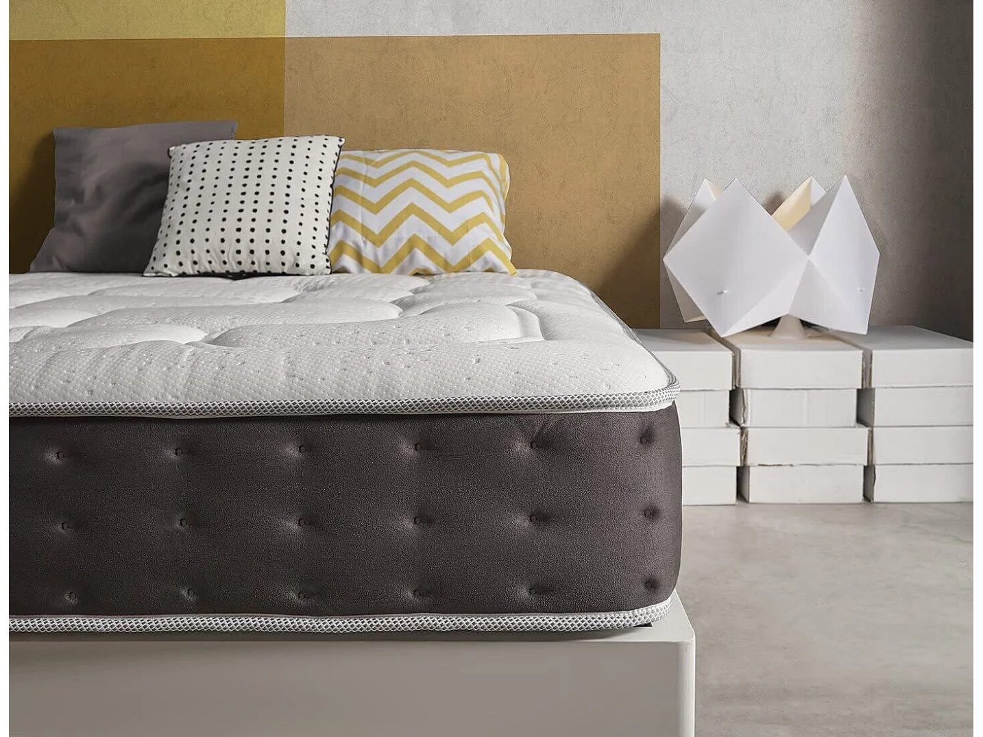 Matelas 160x200 mousse royal top® | mousse à mémoire de forme | viscographene | epaisseur 30 cm | thermo-regule | independance de couchage - 11 zones