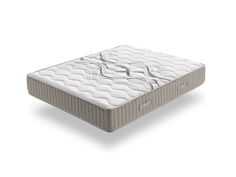 Matelas 140x200 visco spring | ressorts ensachés et mousse hr haute densité | epaisseur 26 cm | 11 zones de confort - système multicouche