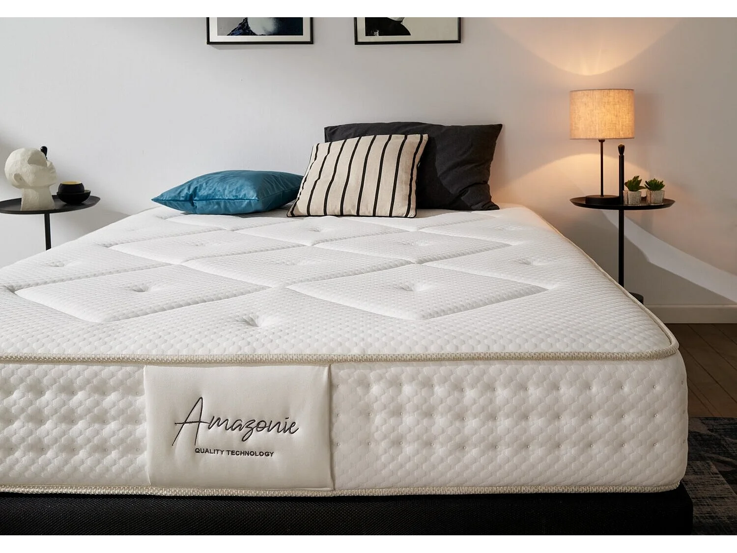 Matelas 150x200 ressorts amazonie fresh | ressorts ensachés fresh multi spring & mémoire de forme hr | soutien morphologique excellent - 25cm d'epaisseur