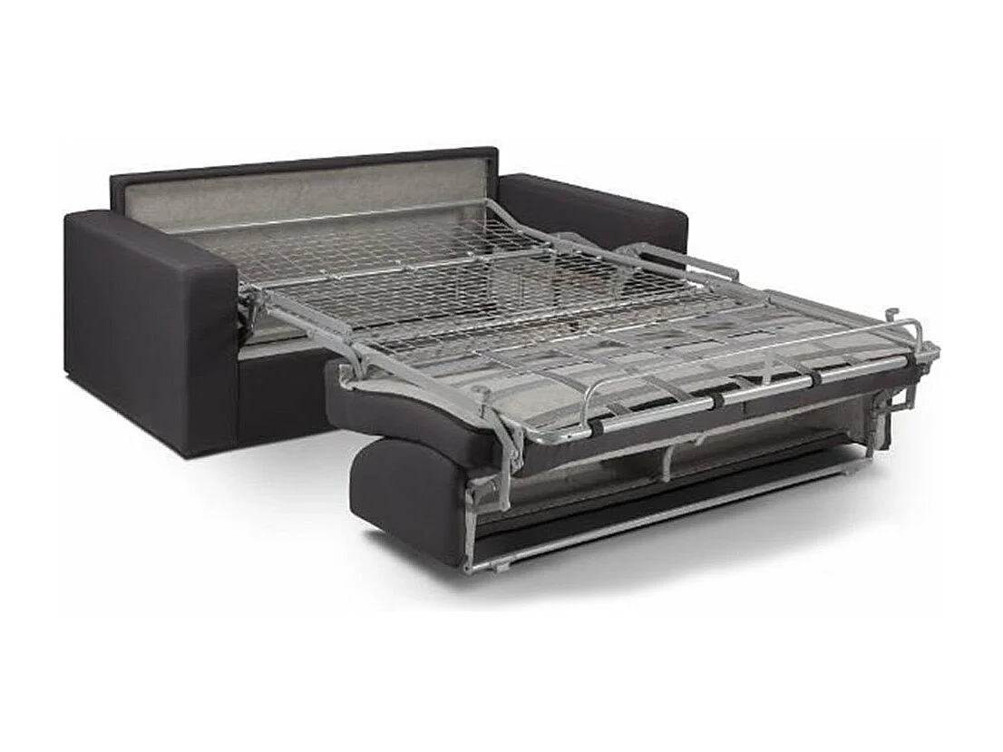 Canapé express 140 cm DREAMER EDITION Cuir et PU Cayenne noir matelas 16 cm
