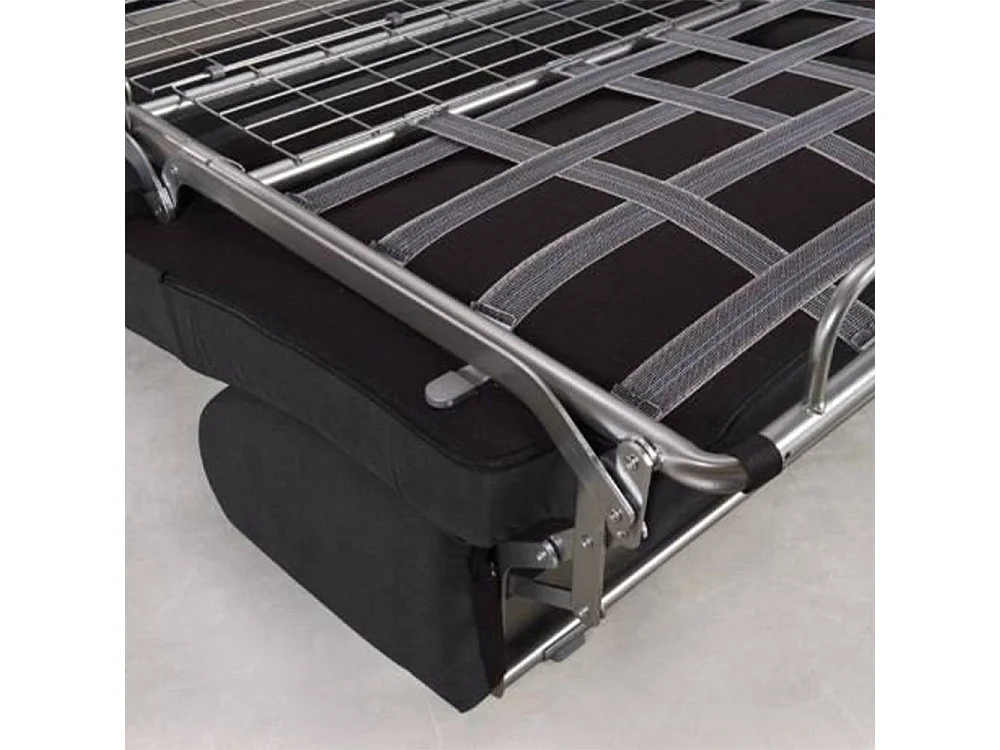 Canapé express 140 cm DREAMER EDITION Cuir et PU Cayenne noir matelas 16 cm