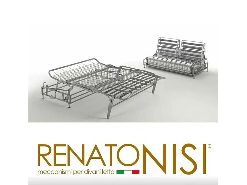 Canapé express 160 cm SOFIA EDITION Cuir et PU Cayenne taupe matelas 16 cm