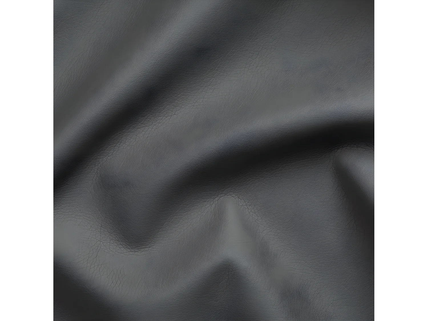 Canapé express 140 cm SOFIA EDITION Cuir et PU Cayenne gris matelas 16 cm