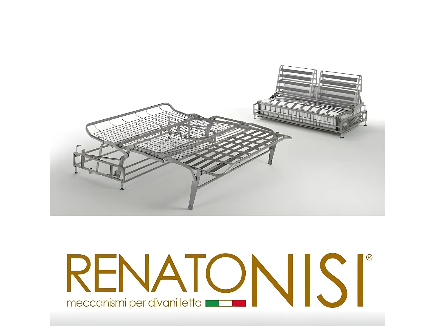 Canapé express 140 cm SOFIA EDITION Cuir et PU Cayenne gris matelas 16 cm