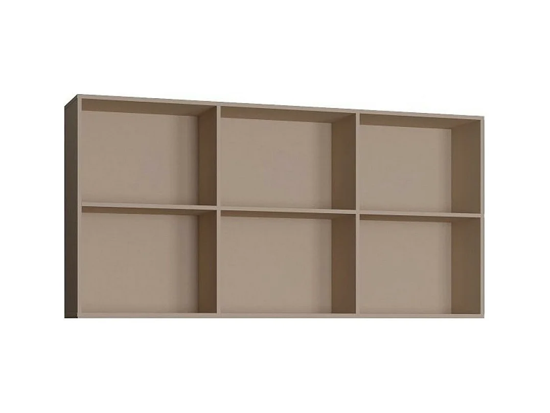 Surmeuble lit escamotable VERTIGO 90 x 200 cm taupe mat