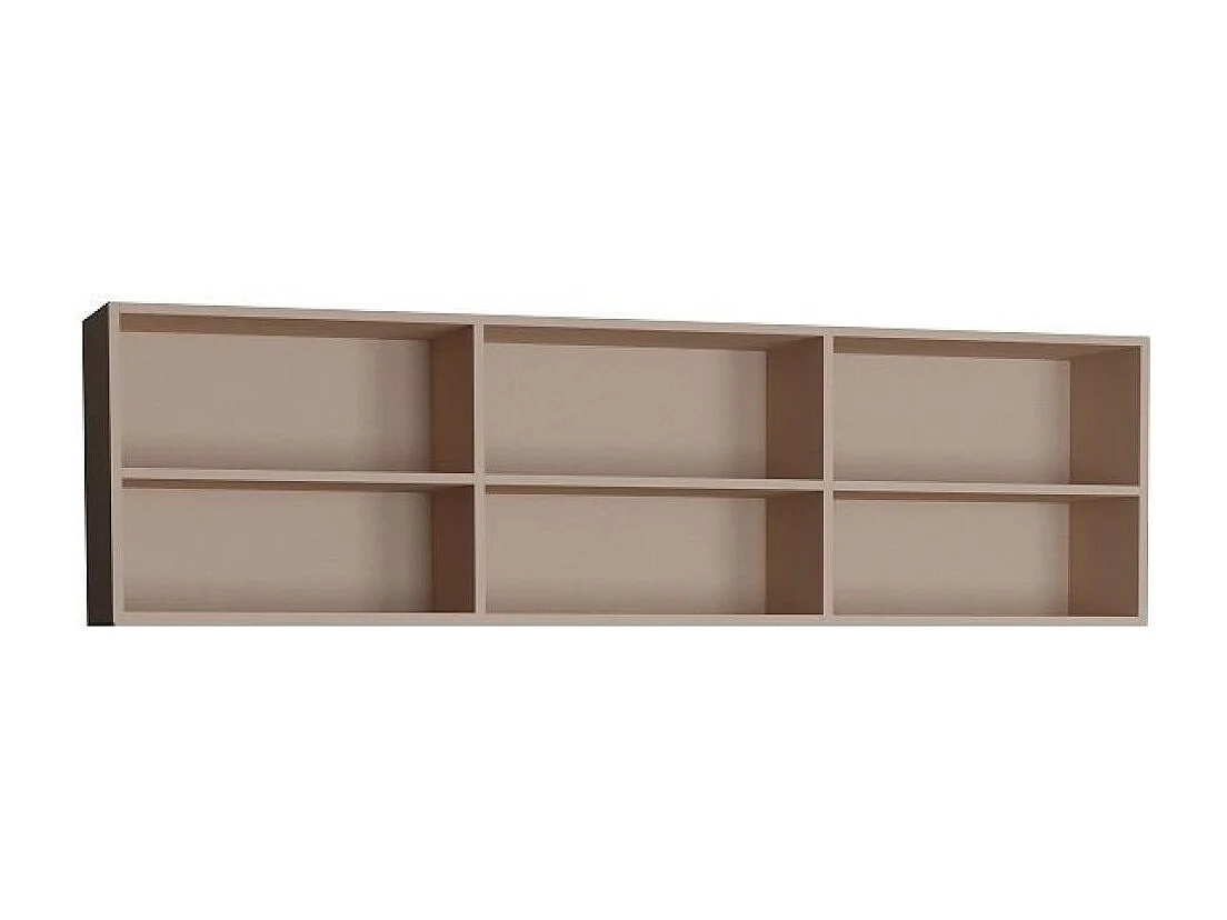 Sur-meuble lit escamotable VERTIGO 140 x 200 cm taupe mat