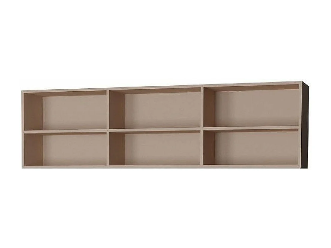 Sur-meuble lit escamotable VERTIGO 140 x 200 cm taupe mat