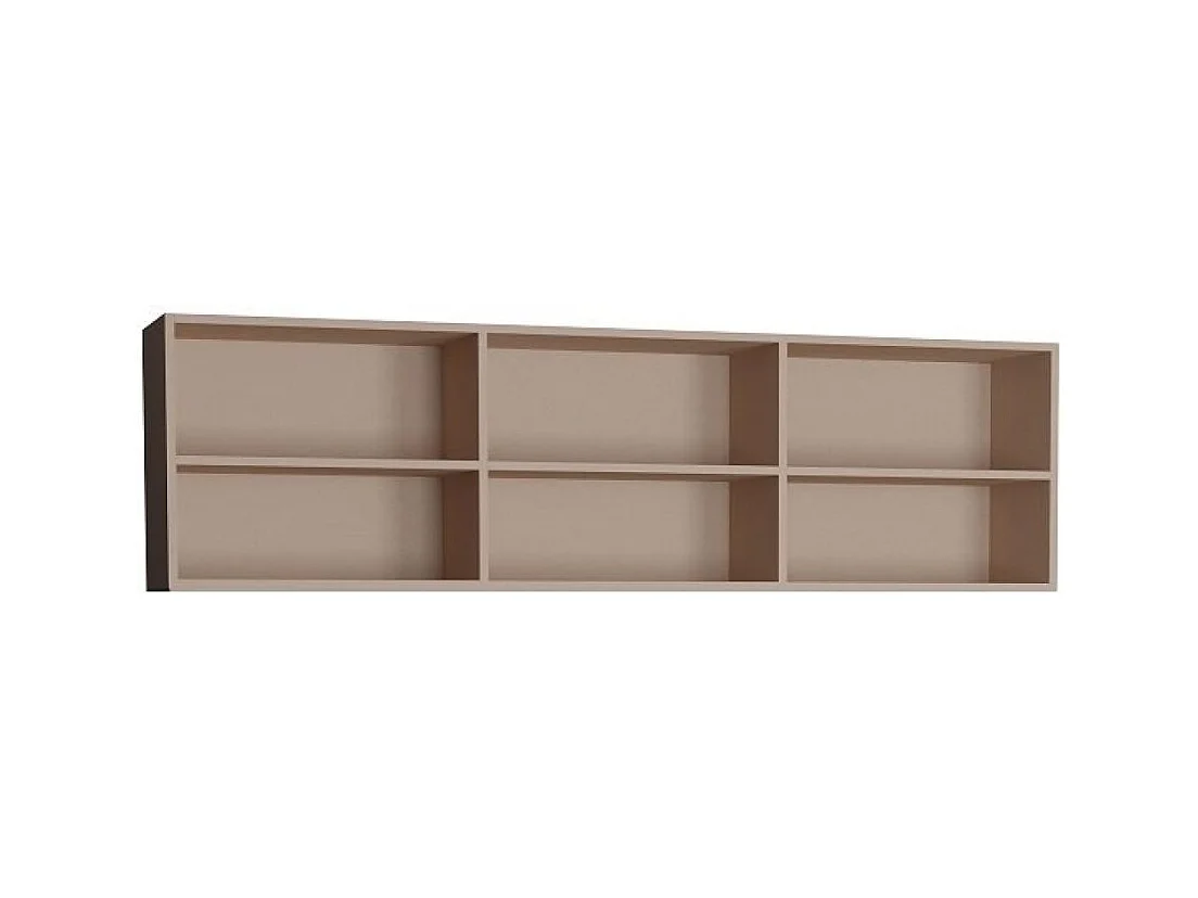 Sur-meuble lit escamotable VERTIGO 140 x 200 cm taupe mat