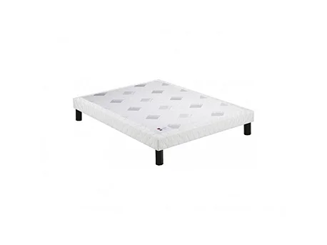 Ensemble Epeda VELOURS 2 Ressorts Multi-Actifs + Viscoélastique Confort Ferme 200x200 - Double Sommier