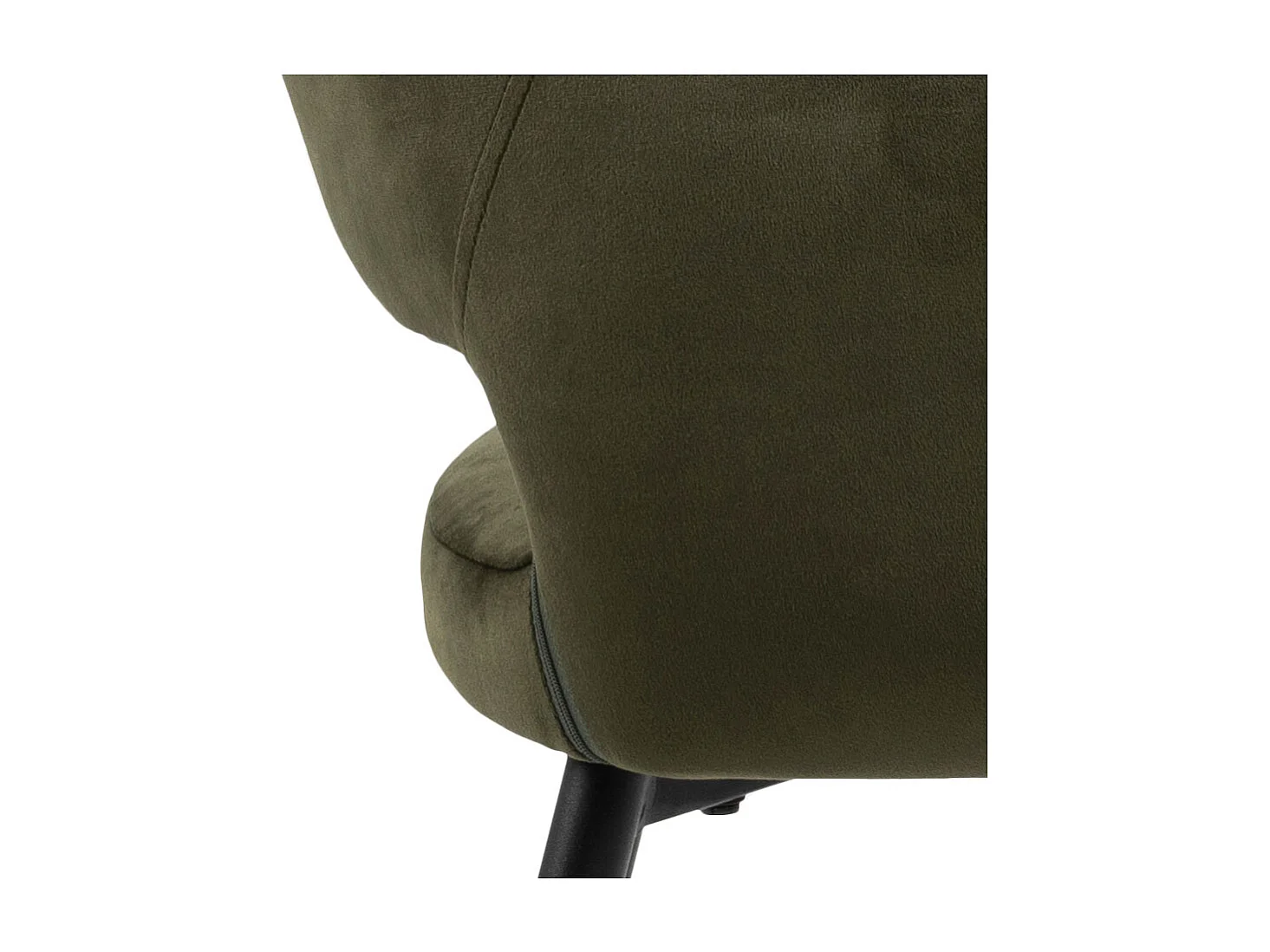 Paris eetkamerstoel met armleuning velour groen.