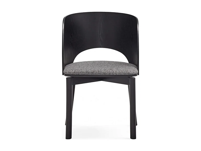 Lot de 2 chaises en frêne noir 50x78 h45 cm