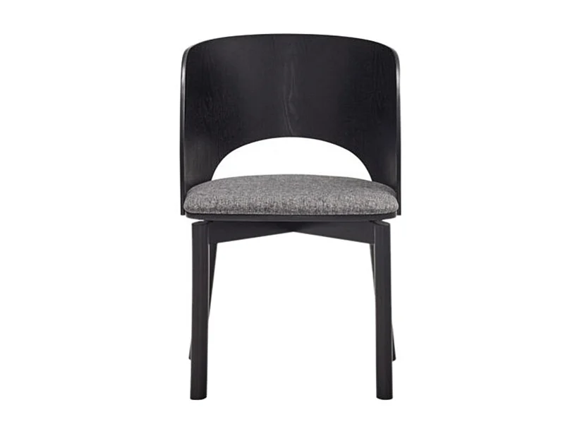 Lot de 2 chaises en frêne noir 50x78 h45 cm