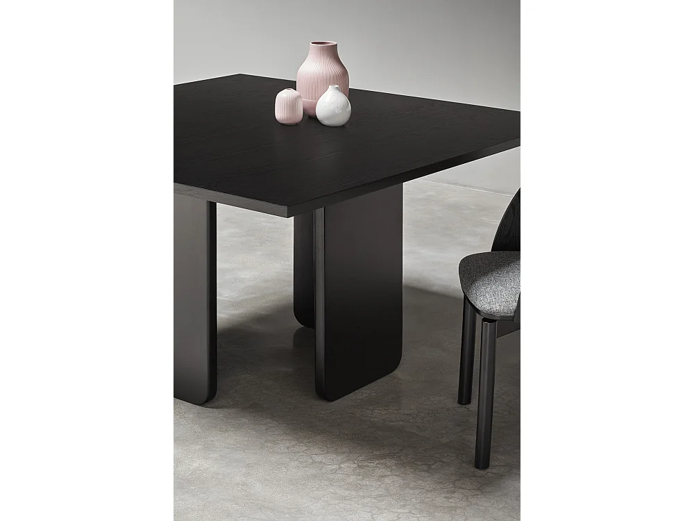 Lot de 2 chaises en frêne noir 50x78 h45 cm