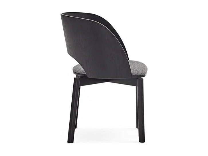 Lot de 2 chaises en frêne noir 50x78 h45 cm