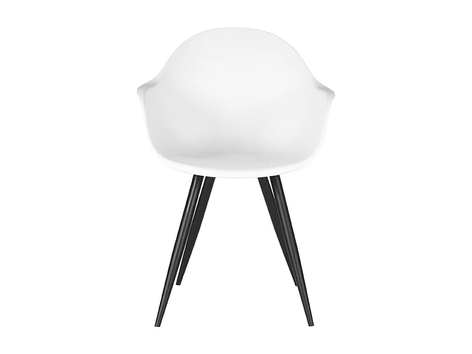 Chaise de salle à manger Luca - Blanc - Plastique - Lot de 2