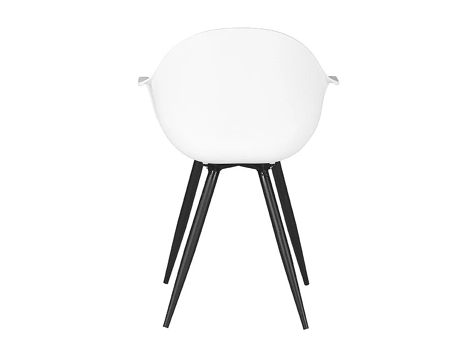 Chaise de salle à manger Luca - Blanc - Plastique - Lot de 2