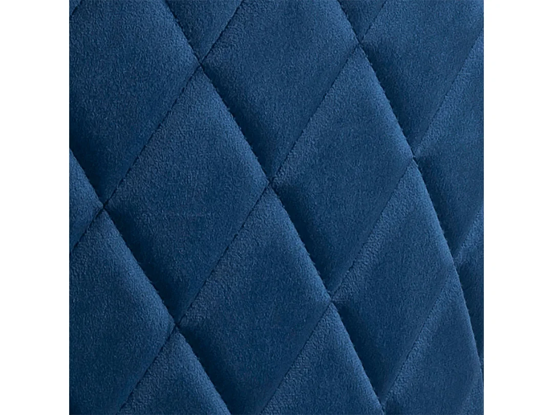 Louise Esszimmerstuhl Velour blau.