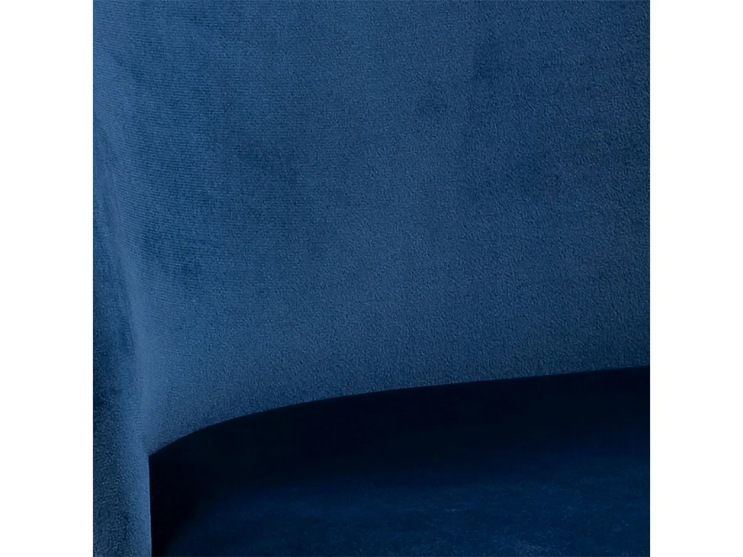 Loui eetkamerstoel velours blauw.