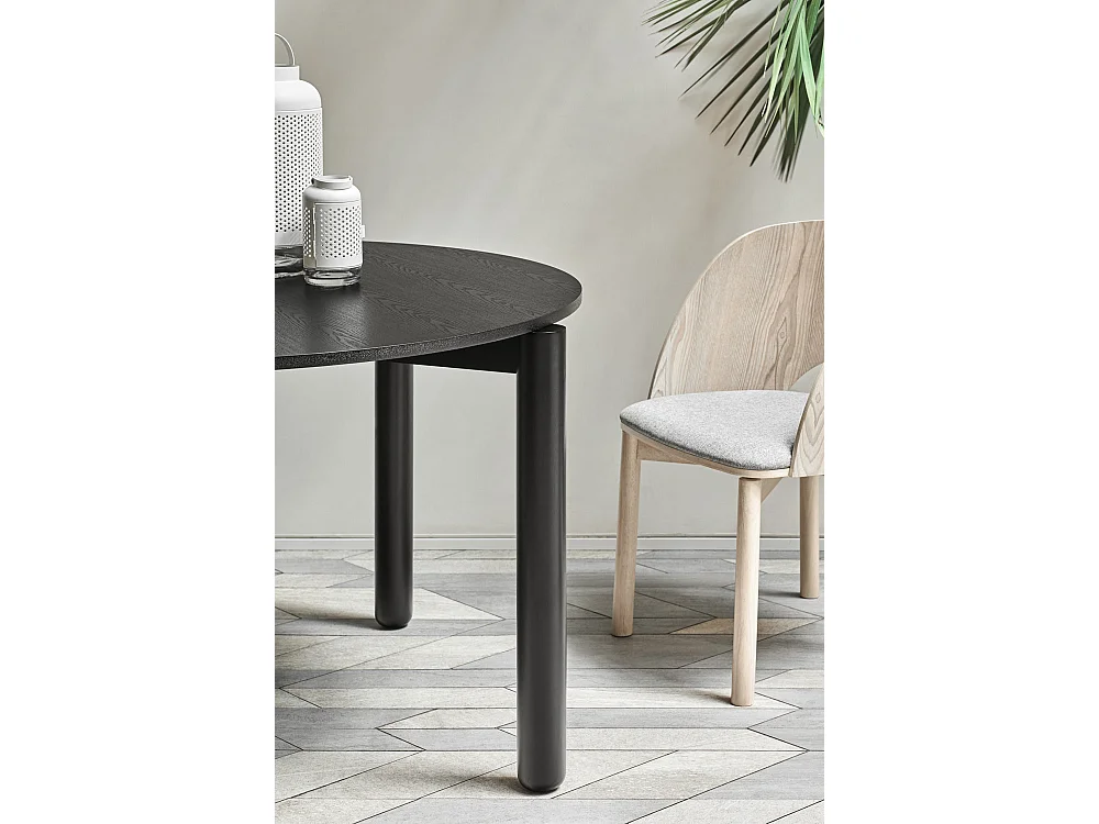 Kavel van 2 chaises frêne naturel et assise grijs clair 50x78 h45 cm