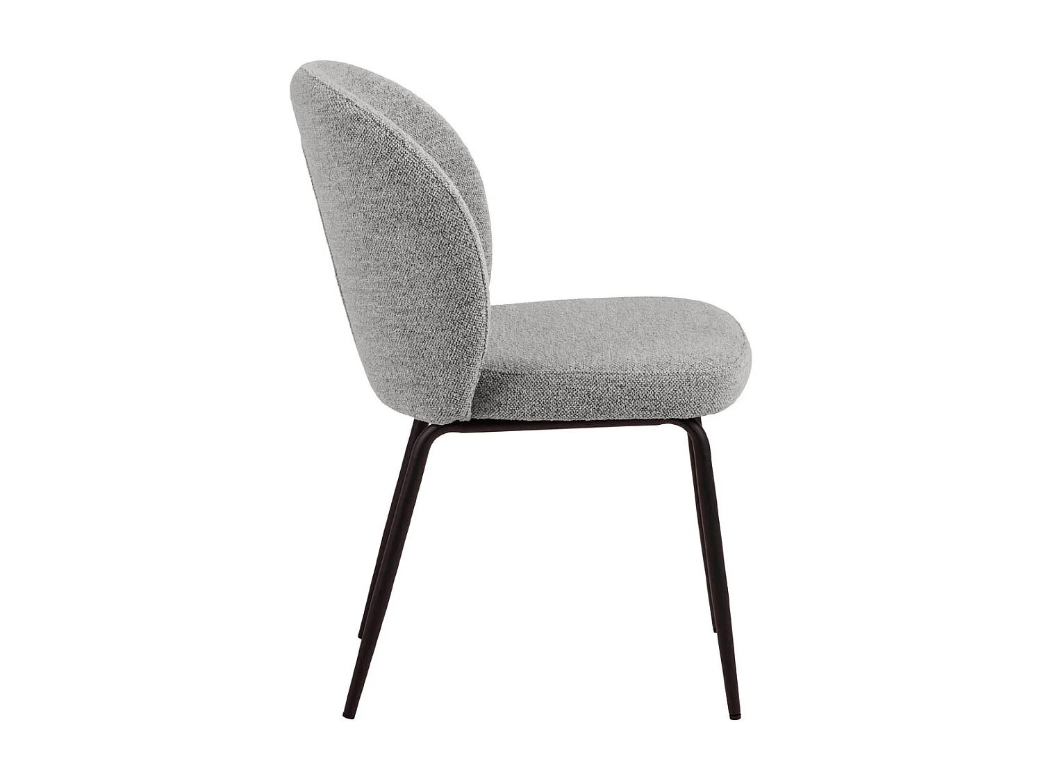 Sedia da pranzo Patricia grigia.