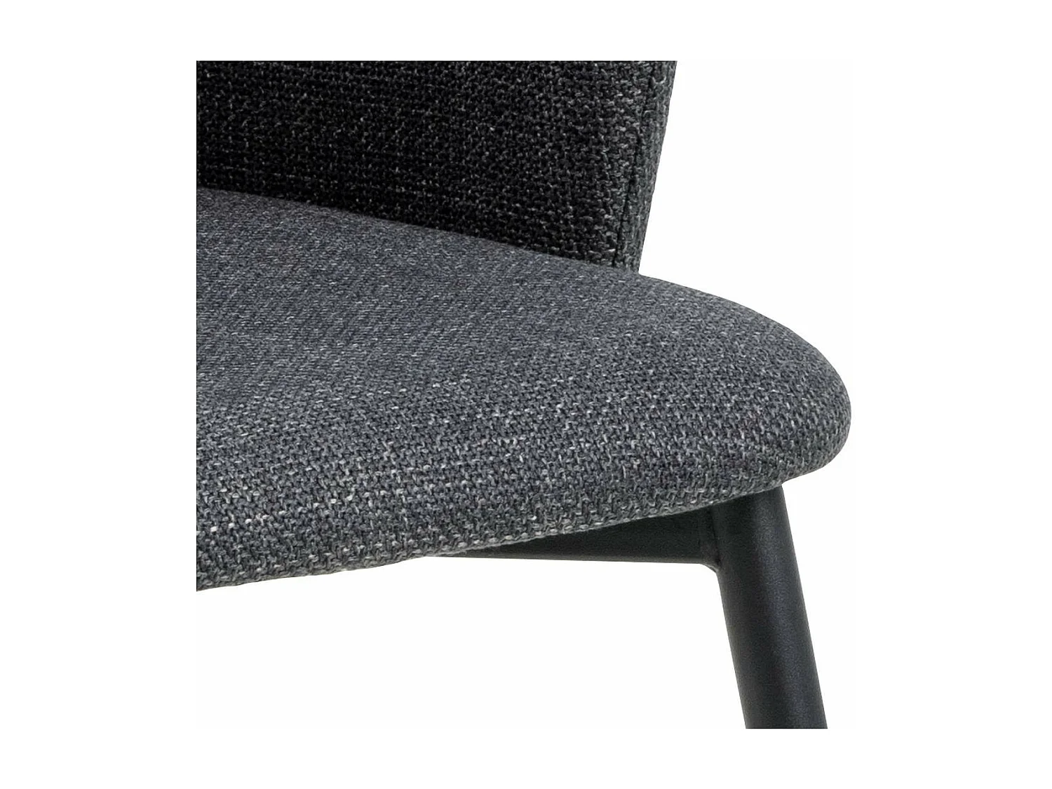 Milsa eetkamerstoel met armleuningen grijs.