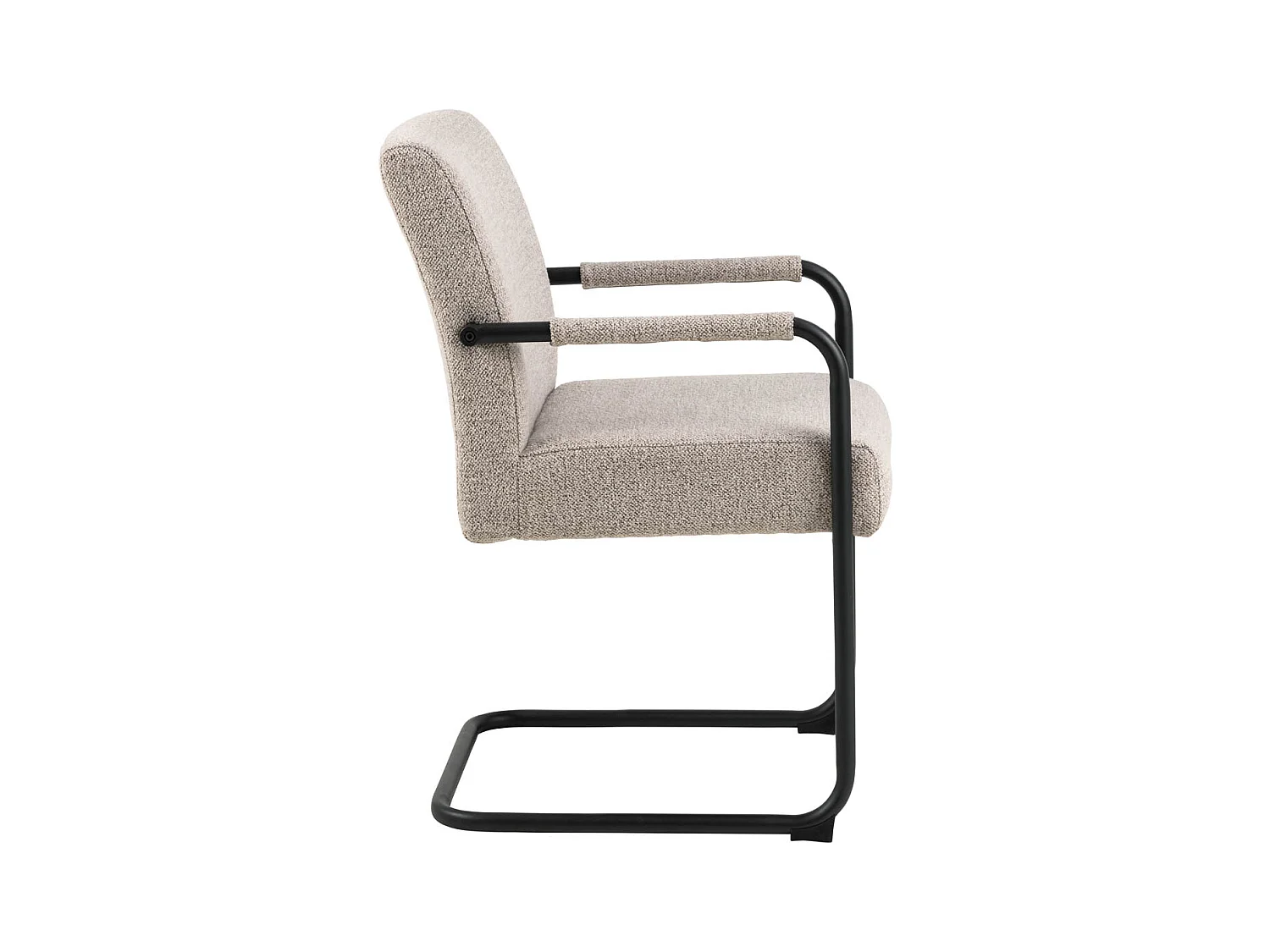 Asur eetkamerstoel met armleuningen beige.