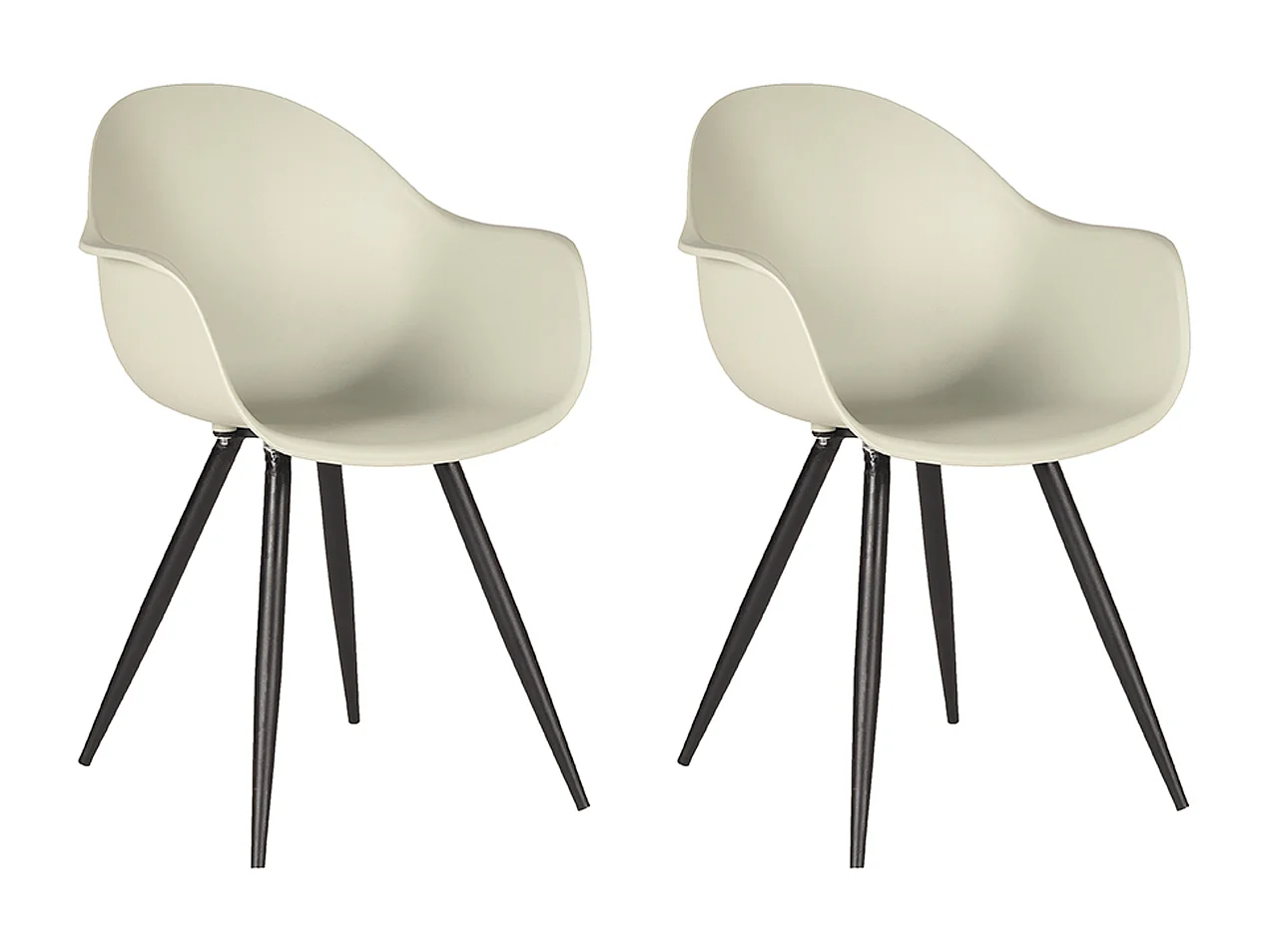 Chaise de salle à manger Luca - Breeze - Plastique - lot de 2