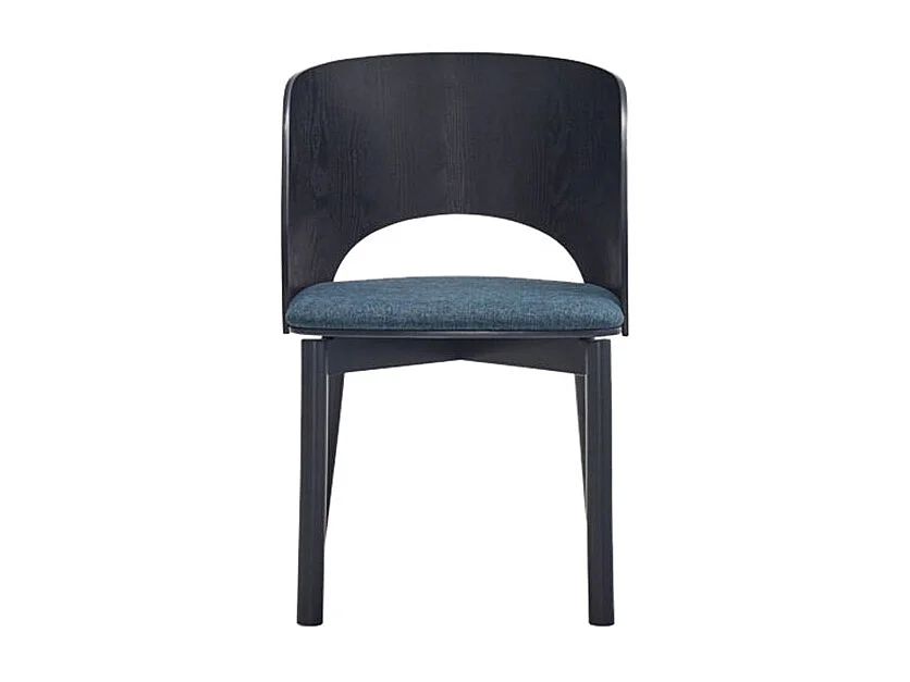 Lot de 2 chaises frêne bleu 50x78 h45 cm