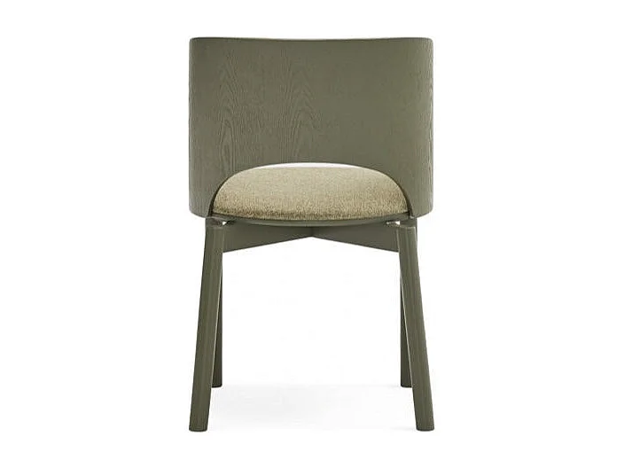 2er-Set Stühle aus olivgrüner Esche 50x78 h45 cm