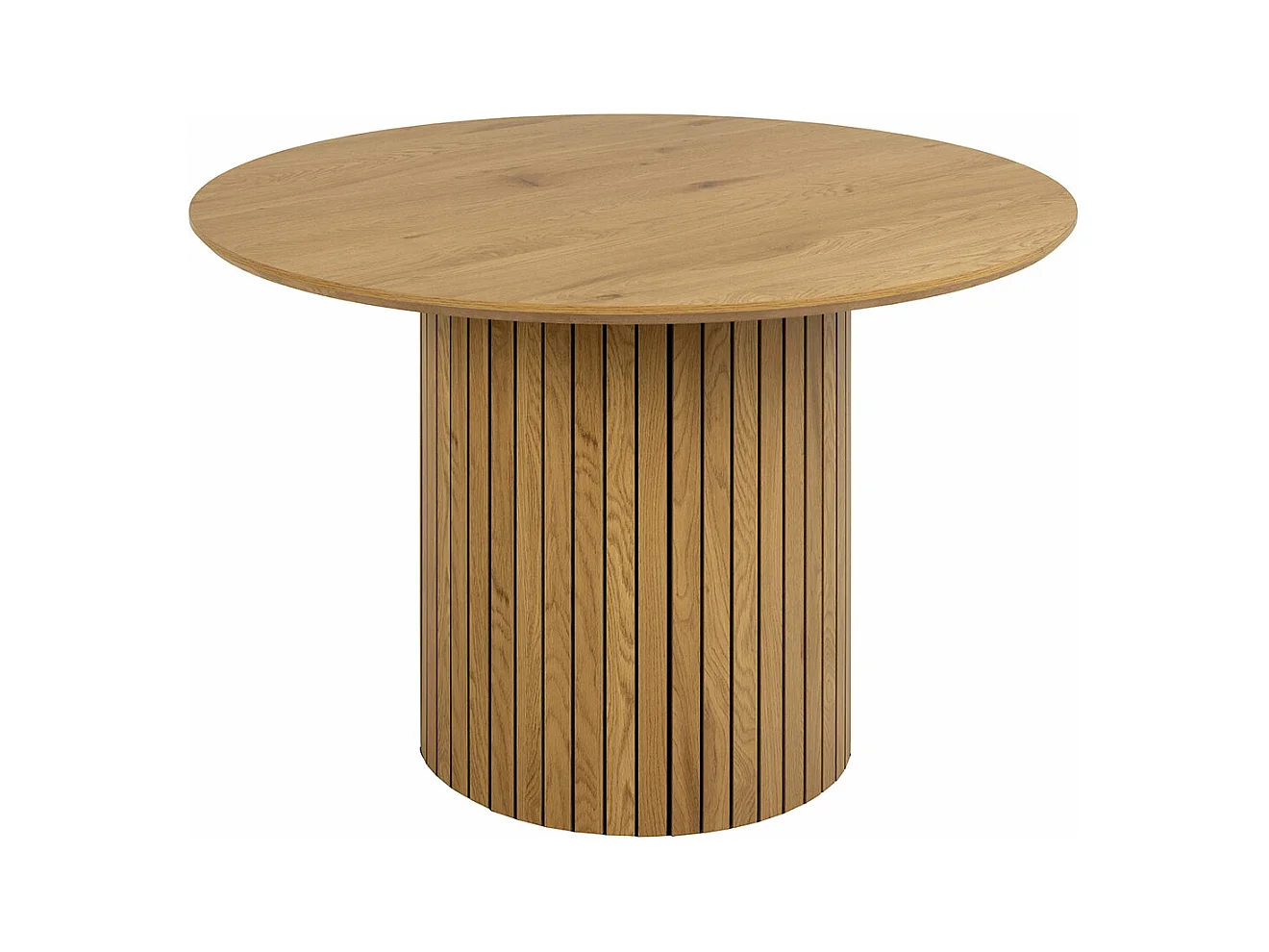 Yale table de salle à manger Ø120cm chêne décor.