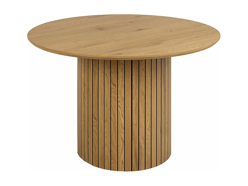 Yale table de salle à manger Ø120cm chêne décor.