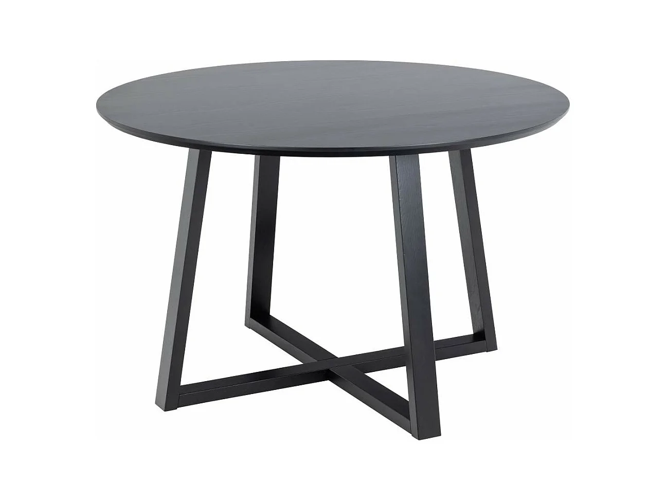Malika table de salle à manger Ø120cm noir.