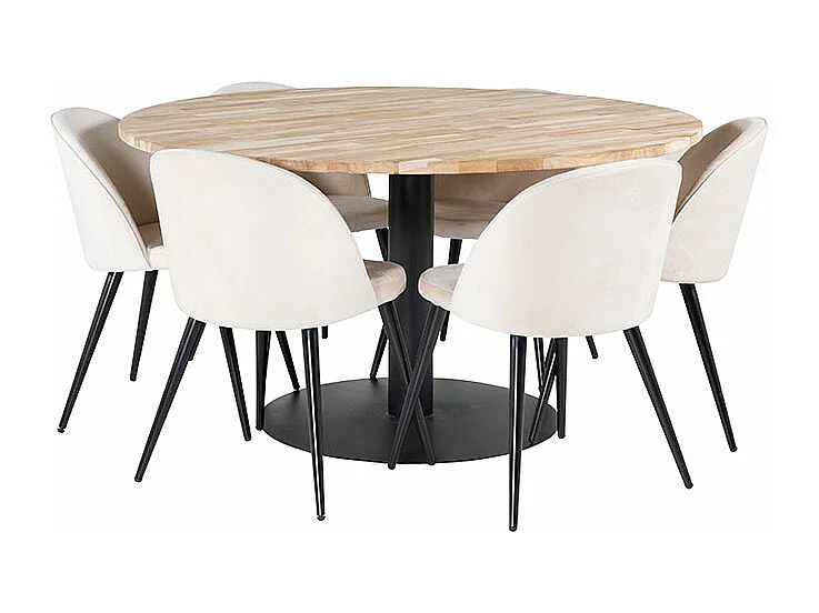 Table à Manger Ronde "Cirebon" 140cm Naturel