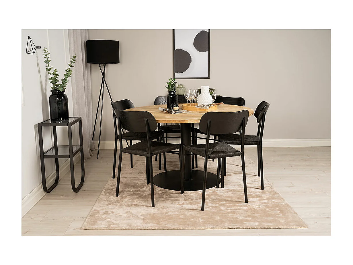 Table à Manger Ronde "Cirebon" 140cm Naturel