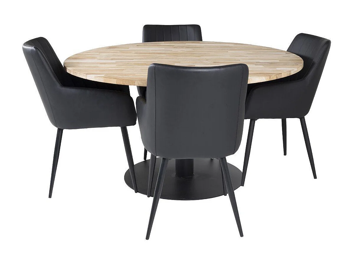 Table à Manger Ronde "Cirebon" 140cm Naturel