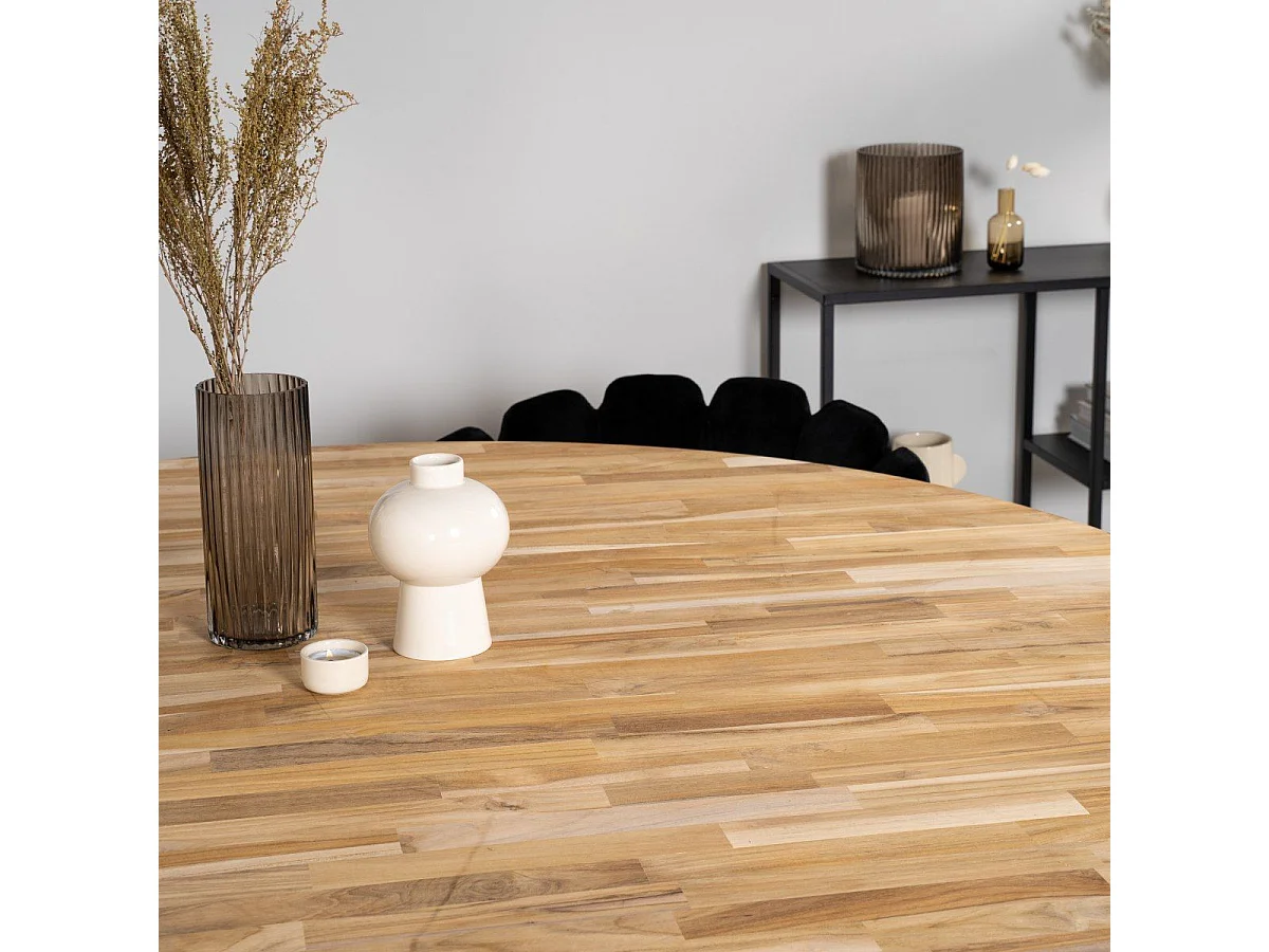 Table à Manger Ronde "Cirebon" 140cm Naturel