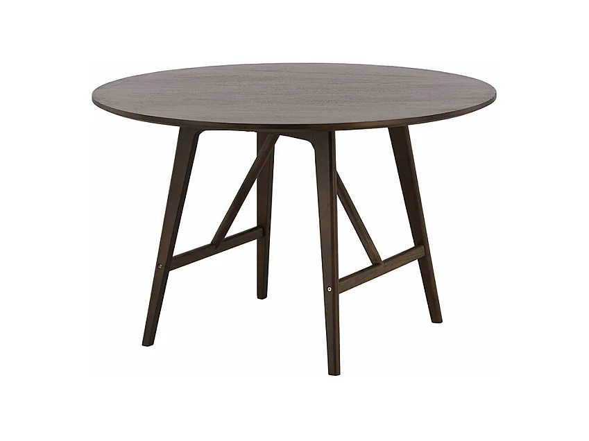 Table à Manger Ronde "Kaseidon" 100cm Marron