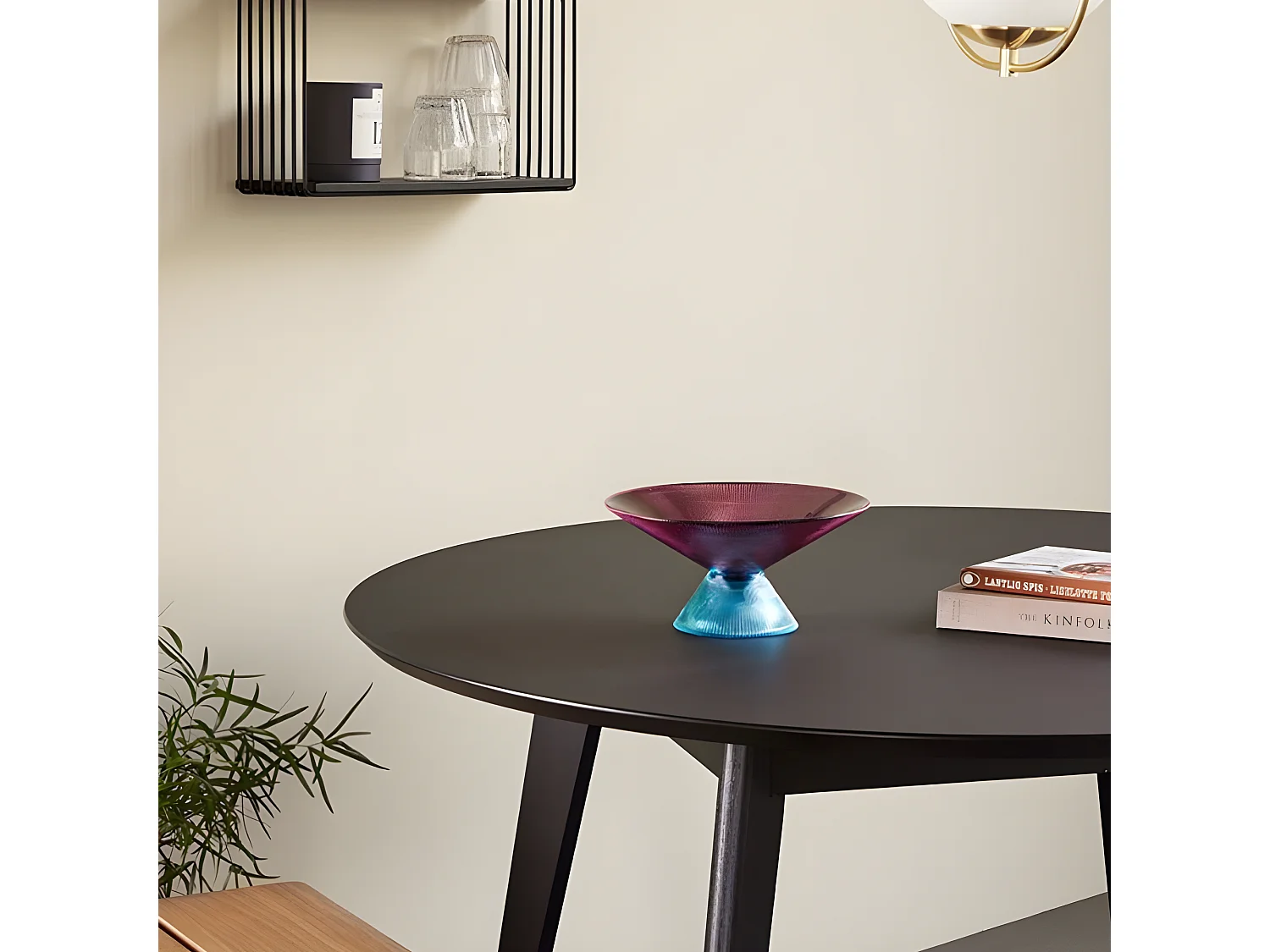 Table à manger ronde 120cm en bois HANETTE