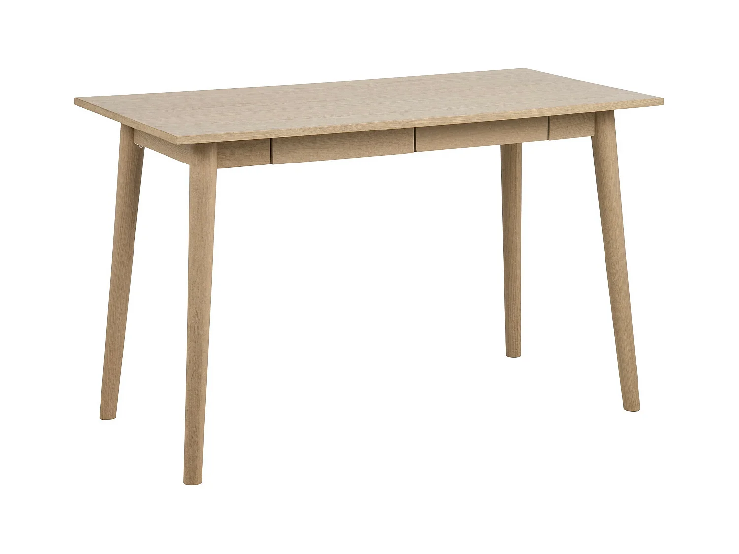 Bureau 2 tiroirs en chêne 2 tiroirs - MERTA