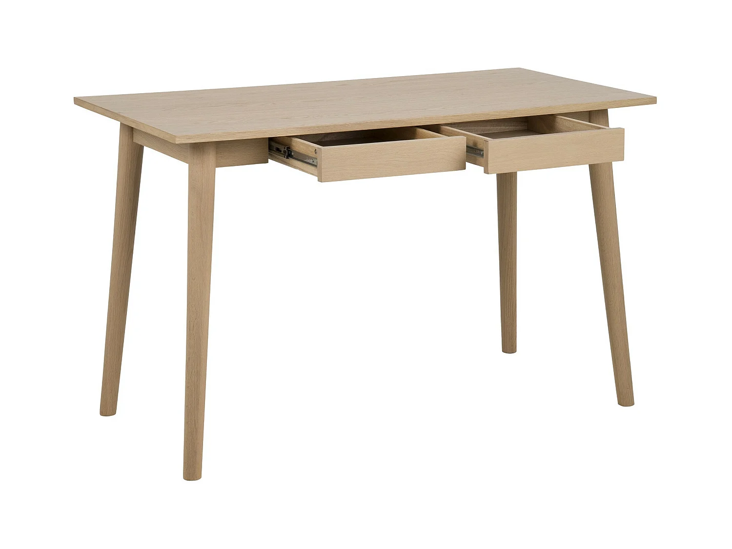 Bureau 2 tiroirs en chêne 2 tiroirs - MERTA