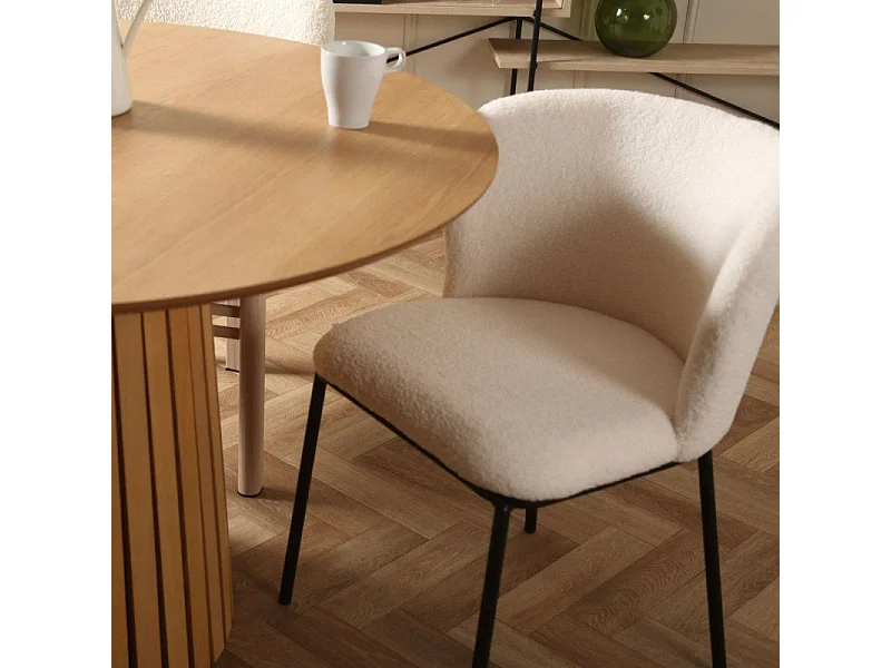 Edina chaise de salle à manger blanc