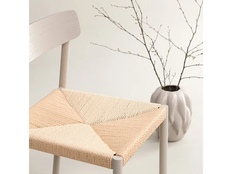 Malmön chaise de salle à manger tresser beige