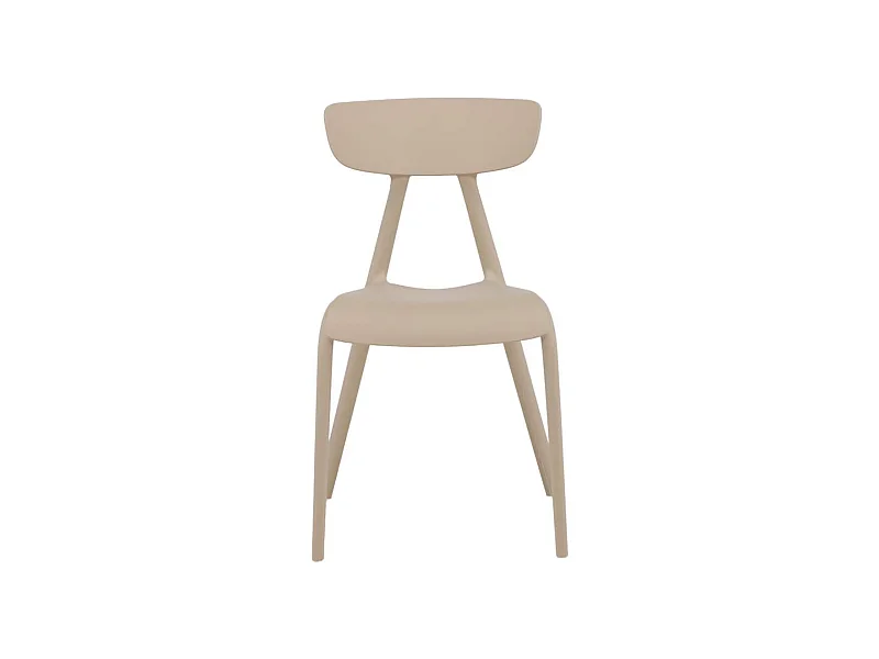 Sedia da pranzo Ursholmen in plastica beige.